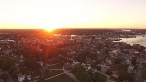 Portsmouth Aerial Stock Footage
