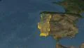 Portugal extruded. Blue Marble. 4k or 4k+ Resolution