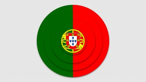 Portugal flag animation Stock Footage 276407012