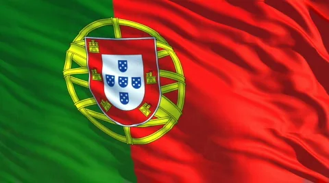 Portugal flag Stock Footage 622990