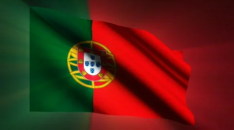 Portugal Flag Stock Footage 872814