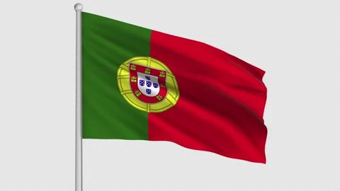 Portugal Flag Stock Footage 208480204