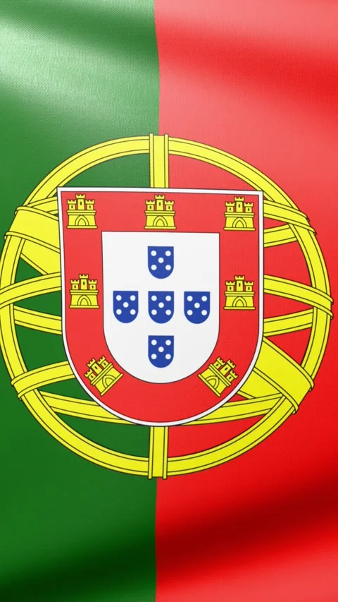 Portugal flag  Stock Footage 302740852