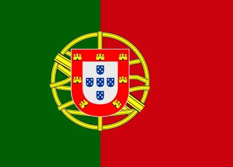 Portugal flag Illustrazione stock