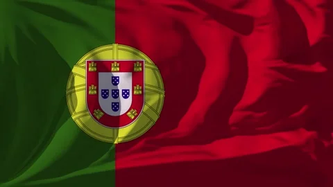 Portugal Flag Loop Stock Footage 295735010
