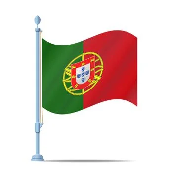Portugal flag vector Illustrazione stock