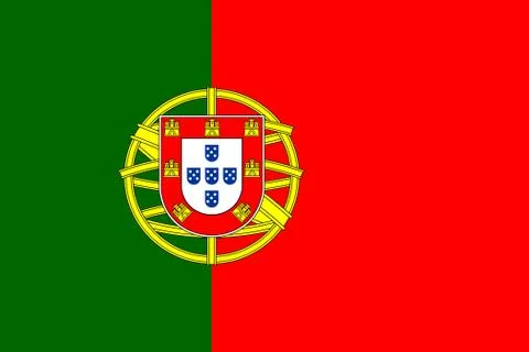 Portugal flag vector Stock Illustration
