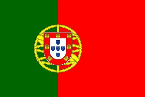 Portugal flag vector illustrator. eps Stock Illustration