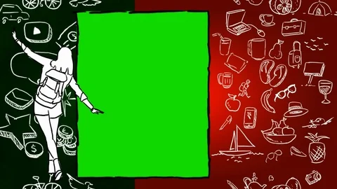 Portugal - Hand-drawn - Flag Loop - Illustration Video stock 90632978