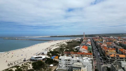 PORTUGAL LIGHTHOUSE AVEIRO Video stock 245933974