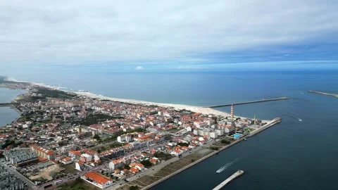 PORTUGAL LIGHTHOUSE AVEIRO Video stock 245934050