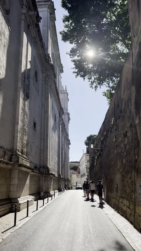 Portugal - Lisbon | Praca do Comercio | Barro Alto | Miradouro | Tram | 4K Video stock 249764193