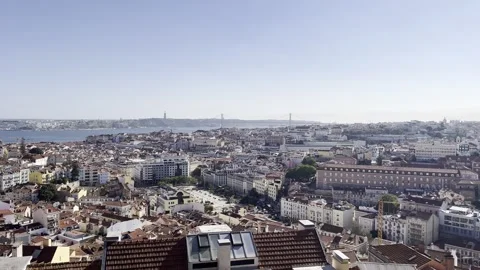 Portugal - Lisbon | Praca do Comercio | Barro Alto | Miradouro | Tram | 4K Stock Footage 249764226