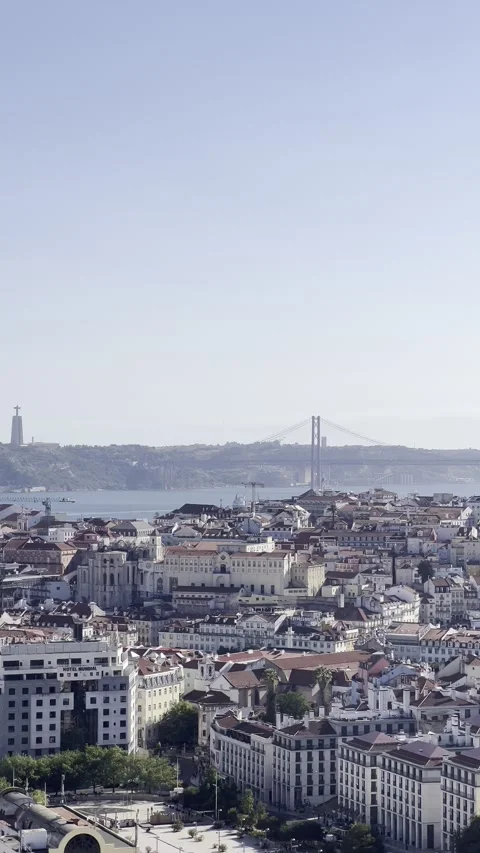 Portugal - Lisbon | Praca do Comercio | Barro Alto | Miradouro | Tram | 4K Stock Footage 249764288