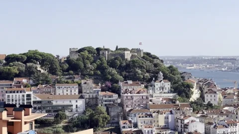 Portugal - Lisbon | Praca do Comercio | Barro Alto | Miradouro | Tram | 4K Stock Footage 249764290