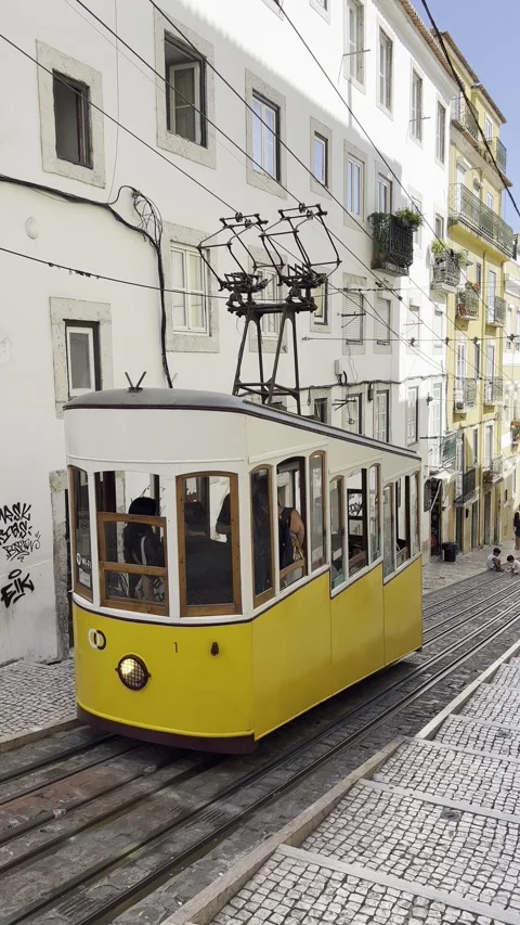 Portugal - Lisbon | Praca do Comercio | Barro Alto | Miradouro | Tram | 4K Stock Footage 249765987