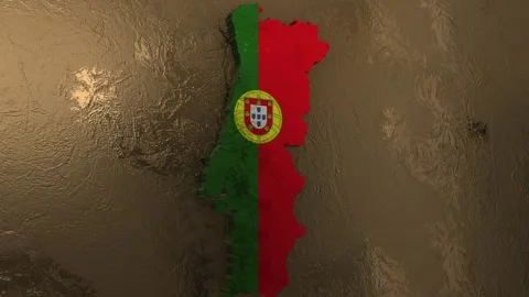 Portugal Map Stock Footage 277925932