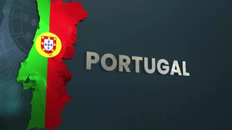 Portugal Map Stock Footage 279761359