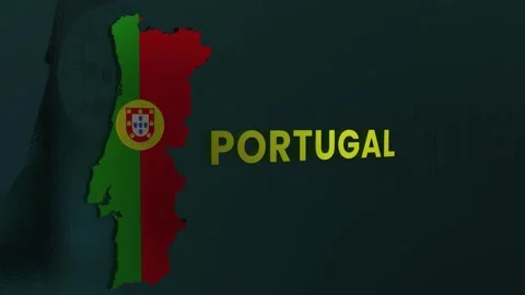 Portugal Map Stock Footage 279761823