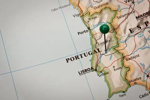 Portugal Map Stock Photos