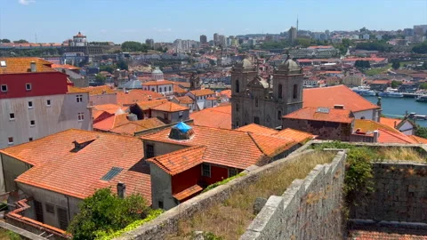 Portugal rooftop 2 Stock Footage 205412411
