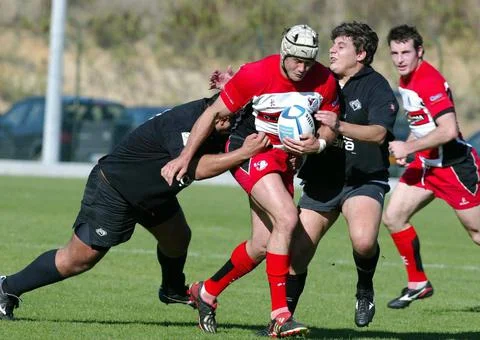 Portugal - Rugby: Academica Vs Borders - Oct 2004 Stock Photos