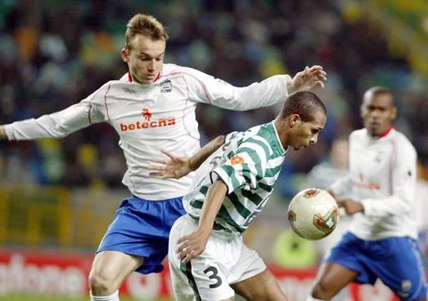 Portugal Soccer Sporting Lisbon Vs Uniao De Leiria - Dec 2003 Stock Photos