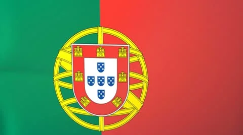 Portugal Waving Flag Stock Footage 10762362