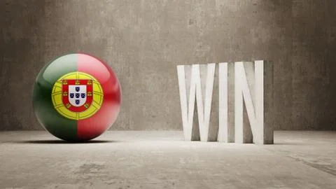 Portugal. Win Concept. Stock Illustration