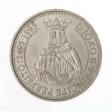 Portugalia, 200 shields, D. Joao II; nineteen ninety five Lisbon mint Copy... Stock Photos