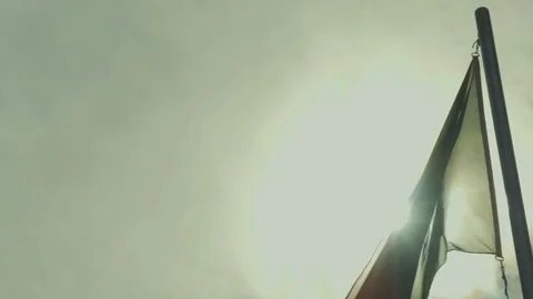 Portugal's Flag waving on Wind Видео 70765579