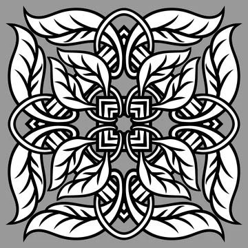 Portuguese azulejo ceramic tile pattern. Mediterranean traditional ornament Stock Illustration