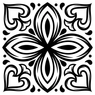 Portuguese ceramic tile pattern. Mediterranean traditional ornament. Italian  Stock Illustration