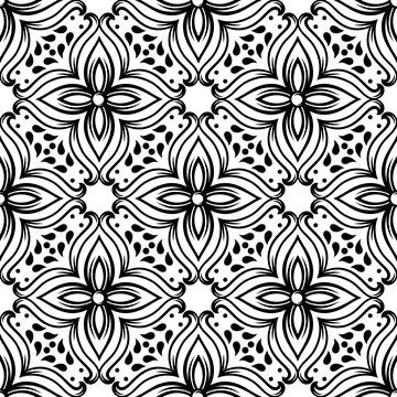 Portuguese ceramic tile pattern. Mediterranean traditional ornament. Italian  Stock Illustration