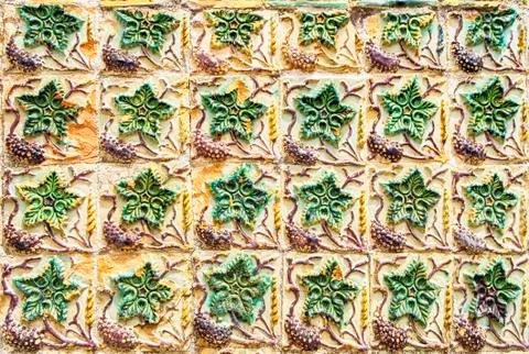 Portuguese Ceramic Tile Pattern Stock Photos