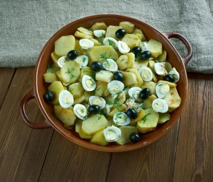 Portuguese Cod Fish Casserole Foto stock
