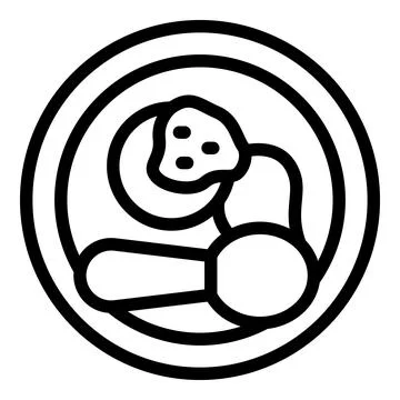 Portuguese feijoada icon outline vector. Food cuisine Stock Illustration