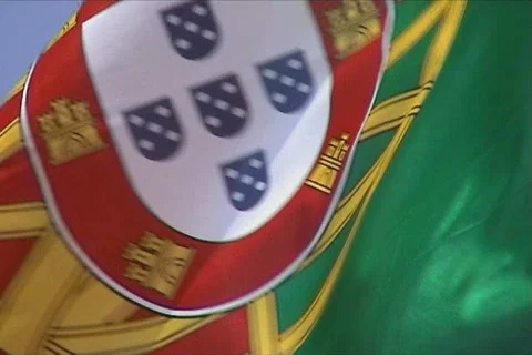 Portuguese Flag Stock Footage 107564