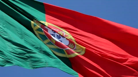 Portuguese Flag   Stock Footage 788255