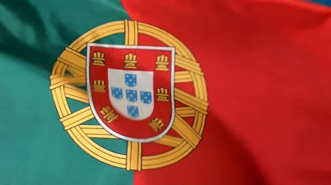 Portuguese flag Video stock 25108013