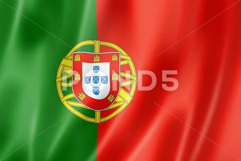 Portuguese flag Stock Illustration