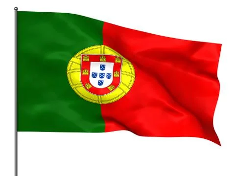 Portuguese flag Stock Illustration