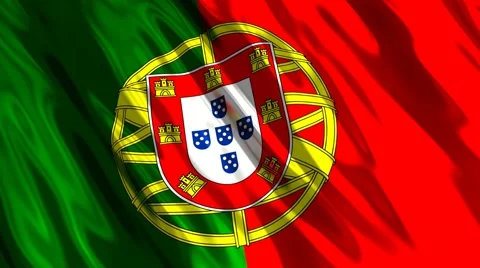 Portuguese flag Seamless Stock Footage 48691479