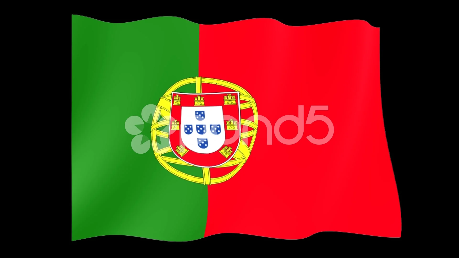 Portuguese Flag Waving Png Stock Video Pond5