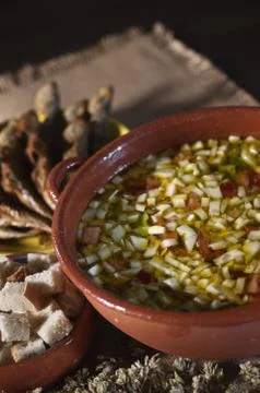 Portuguese gaspacho Stock Photos