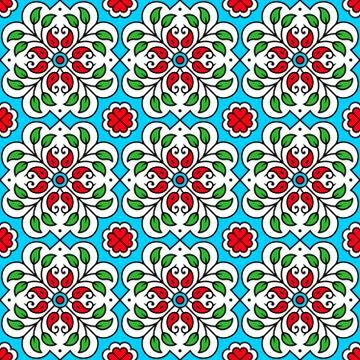 Portuguese style vector pattern texture background design Stock Illustration