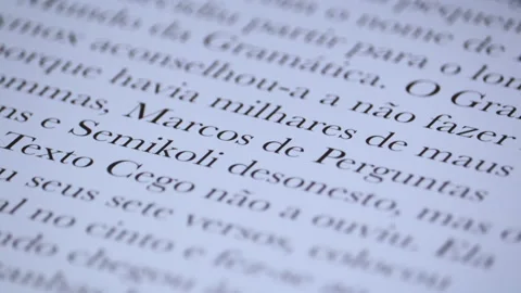 Portuguese Text Scrolling On A Pc Display Screen 07 Stock Footage 218398267