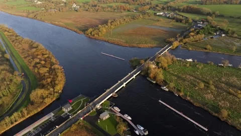 Portumna Bridge Sunset Stock Footage 256453550