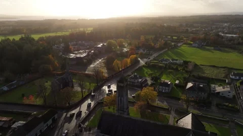 Portumna Churches Stock Footage 256457545
