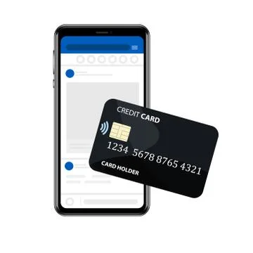  POS and NFC payment technology concept. Payment by bringing the device closer t Stock Illustration